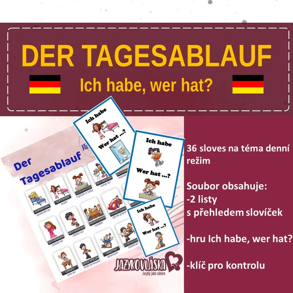 Der Tagesablauf Ich habe, wer hat? 1