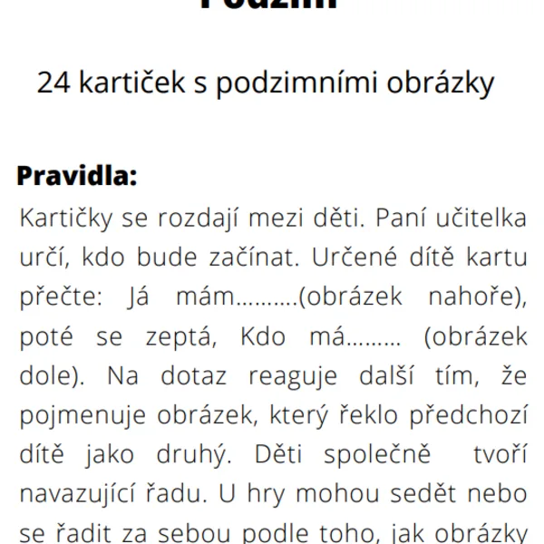 Já mám, kdo má PODZIM 1