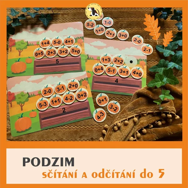 PODZIM - první sčítání a odčítání 1
