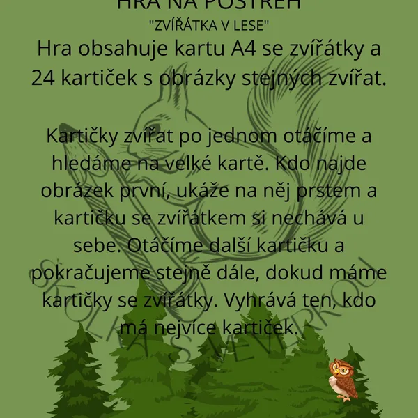NAJDEŠ OBRÁZEK? - podzim, zvířátka v lese 1