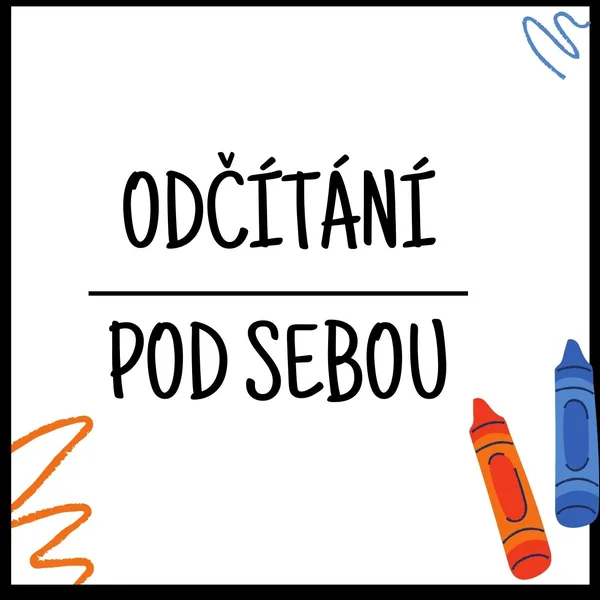 Přirozená čísla - odčítání pod sebou 1