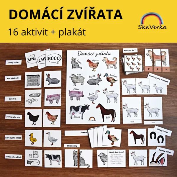 DOMÁCÍ ZVÍŘATA - soubor aktivit  1