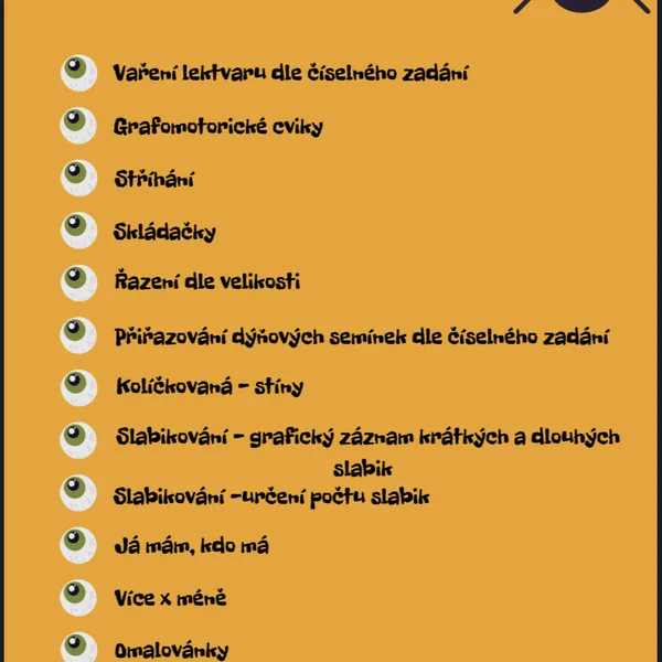 Strašidelný soubor pro děti (Halloween,strašidla)  1