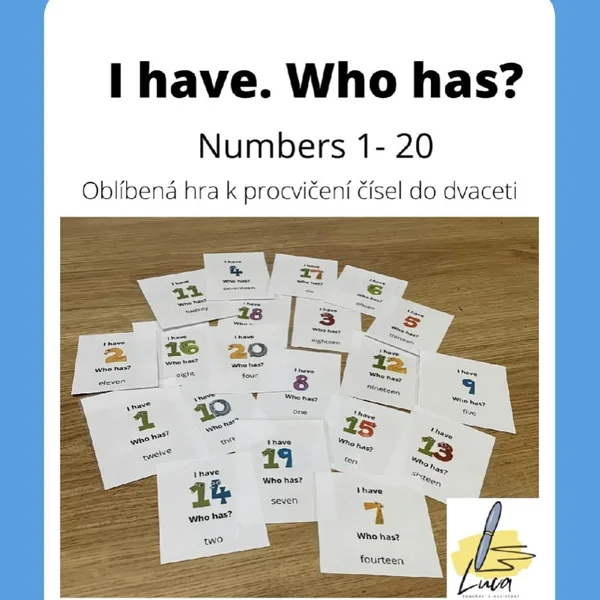 I have, who has? Number 1 - 20 1