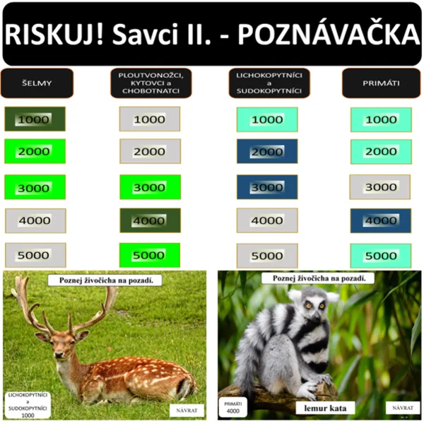 RISKUJ! Savci II. - POZNÁVAČKA 1