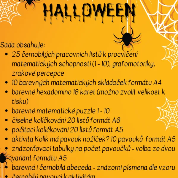 Halloweenský soubor pro děti 1
