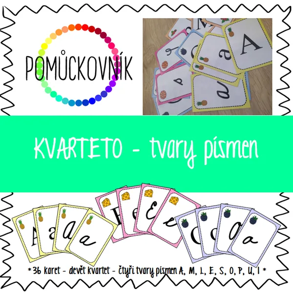 Kvarteto - tvary písmen 1
