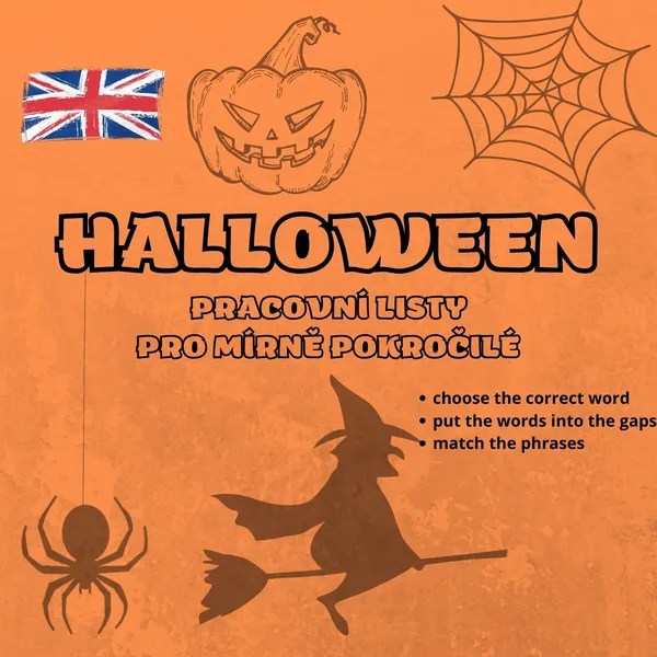 Halloween - pracovní listy pro 2. stupeň 1