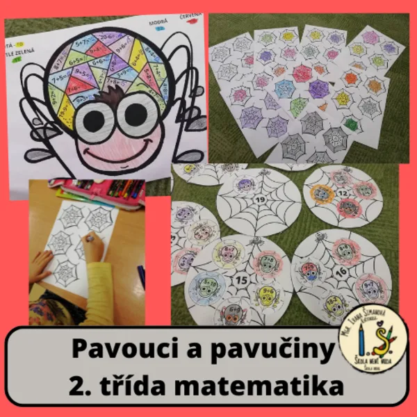 Pavouci a pavučiny 2. třída matematika 1