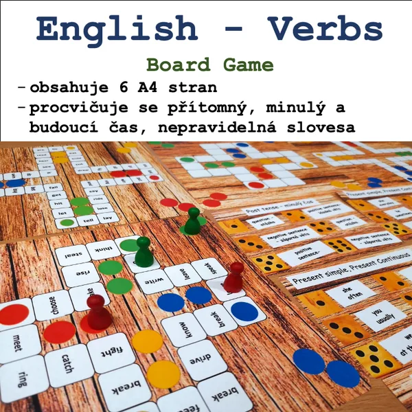 Board game - English Irregular Verbs 1