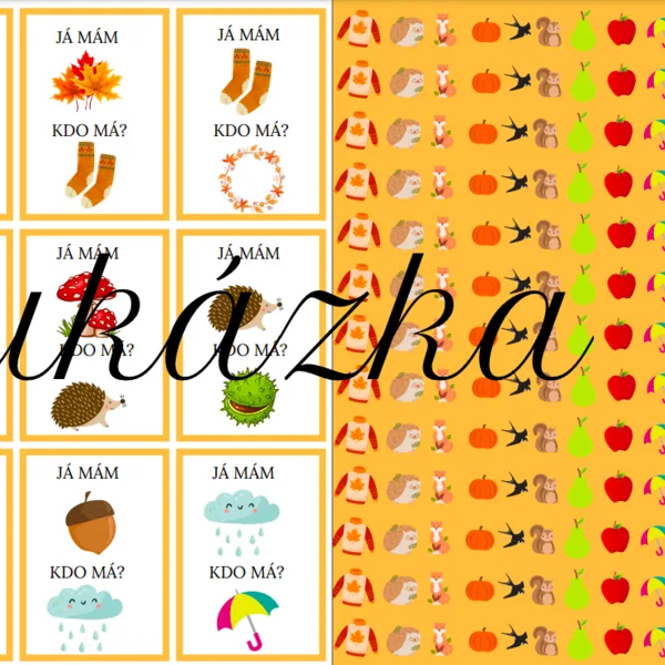JÁ MÁM, KDO MÁ ? PODZIM + PEXESO PODZIM  1