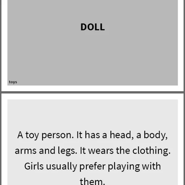 ENG - GUESS THE WORD / TOYS (hádej slovo podle popisu) 1
