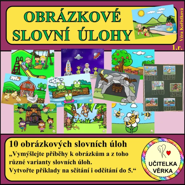OBRÁZKOVÉ SLOVNÍ ÚLOHY + a – do 5 1