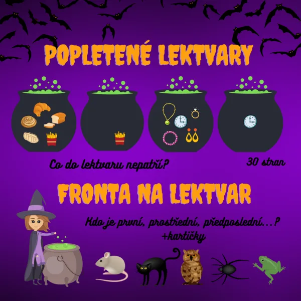 Co do lektvaru nepatří? Fronta na lektvar - řazení kartiček 1