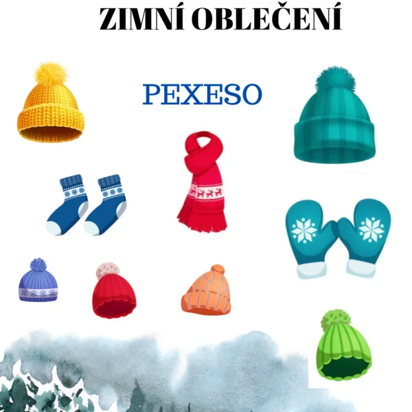 Zimní oblečení pexeso  1