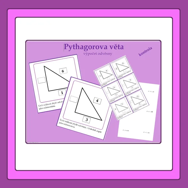 Pythagorova věta - odvěsny 1