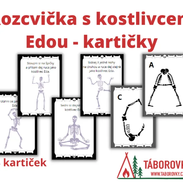 Rozcvička s kostlivcem Edou - kartičky 1