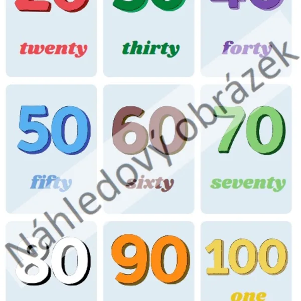 Numbers - flashcards 1
