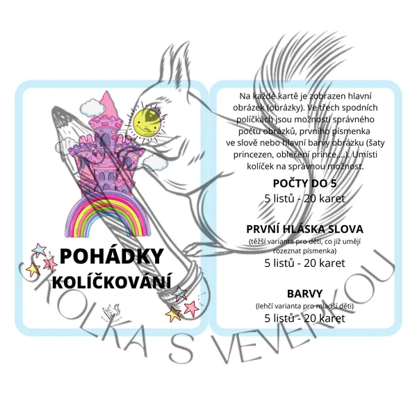 POHÁDKY - kolíčkování 1