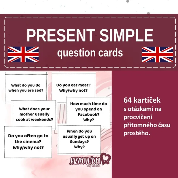Present simple question cards 1