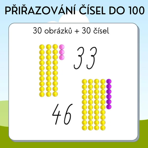 Přiřazování čísel do 100 1