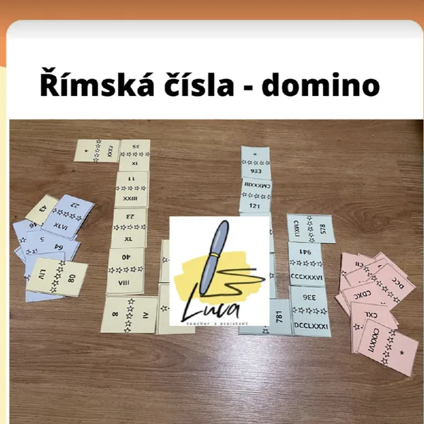 Domino - římská čísla 1