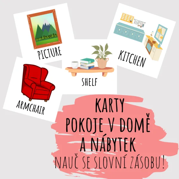 Vocabulary - pokoje v domě a nábytek 1