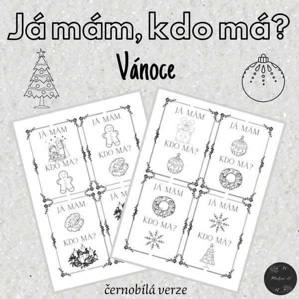 Já mám, kdo má? Vánoce (černobílá verze) 1