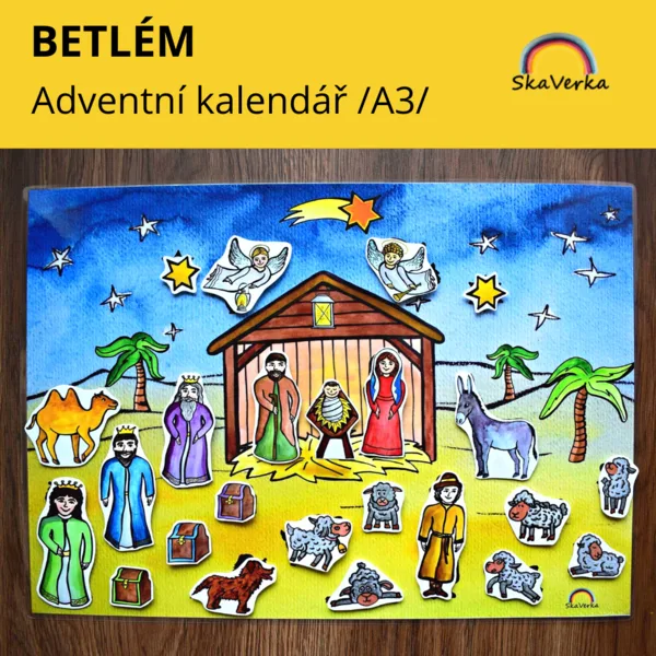BETLÉM - adventní kalendář /A3/ 1