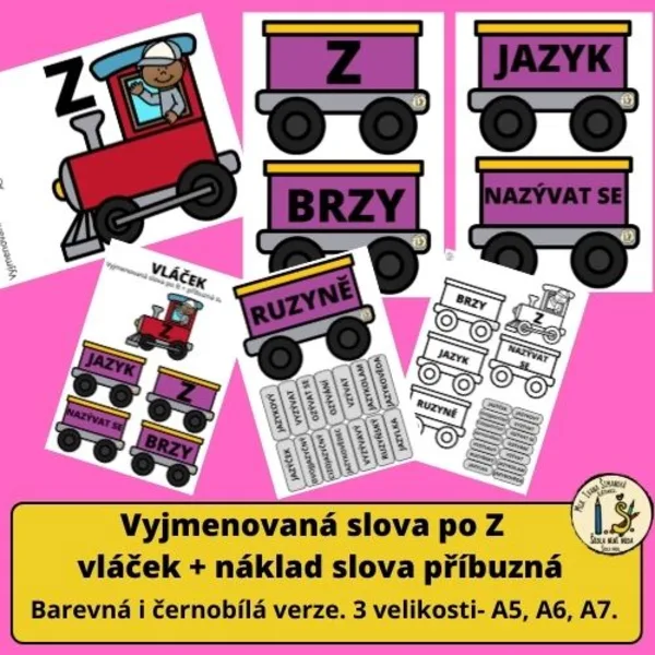 VYJMENOVANÁ SLOVA PO Z - VLÁČEK + SLOVA PŘÍBUZNÁ JAKO NÁKLAD 1