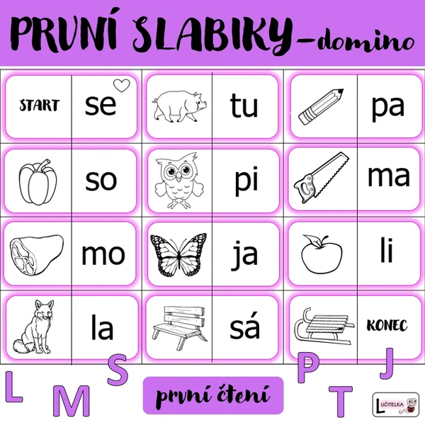 První slabiky - domino  1