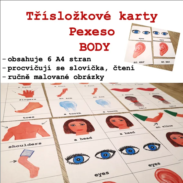 Tříšložkové karty/Pexeso - BODY 1