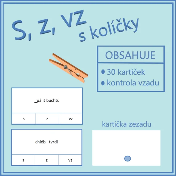 S, z, vz s kolíčky 1