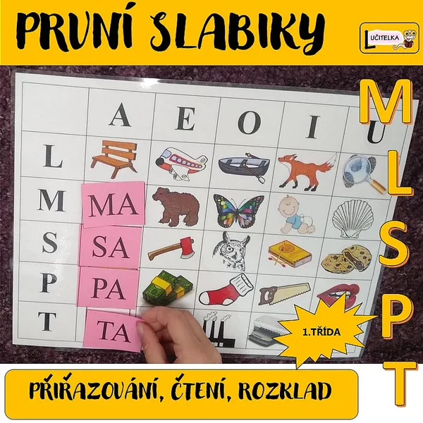 První slabiky - čtení  1