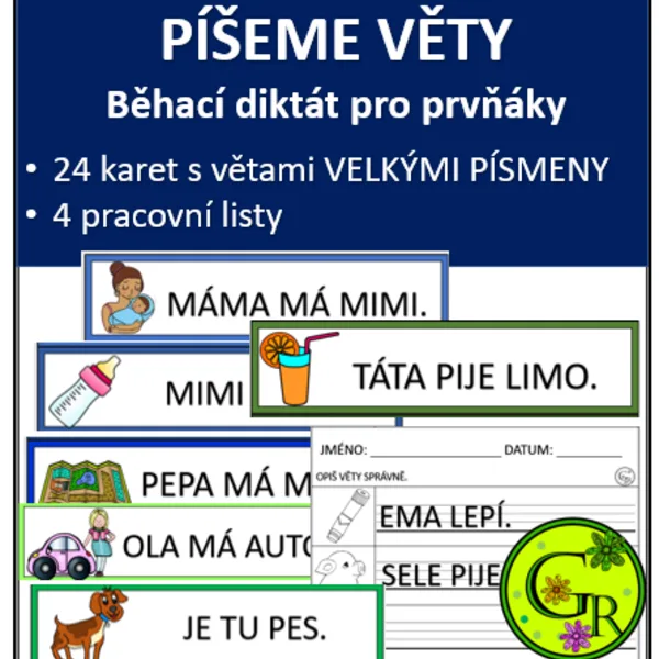 Běhací diktát - PRVNÍ VĚTY 1