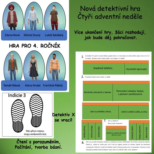 Detektivní hra Čtyři adventní neděle - 4. ročník 1