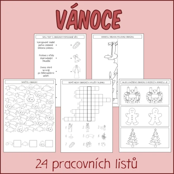 Vánoce - Pracovní listy 1