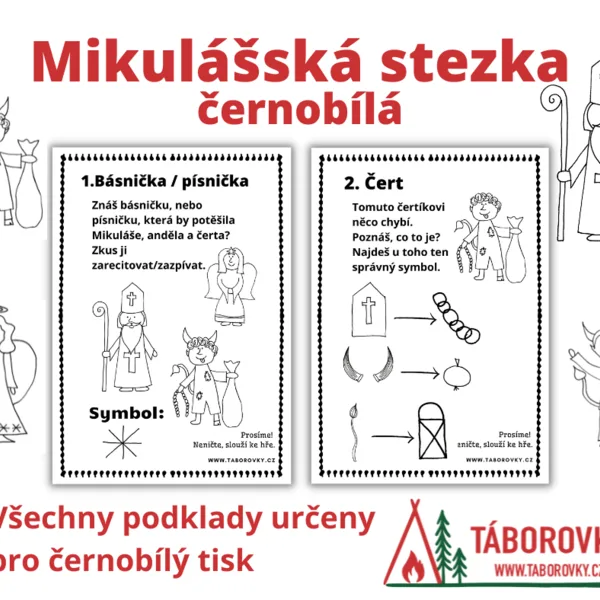 Stezka Mikuláš - černobílá 1
