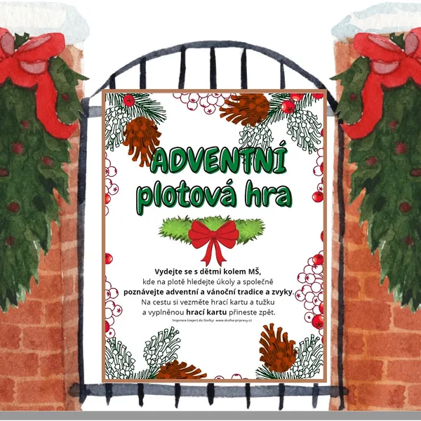 ADVENTNÍ plotová hra (stezka) s úkoly 1