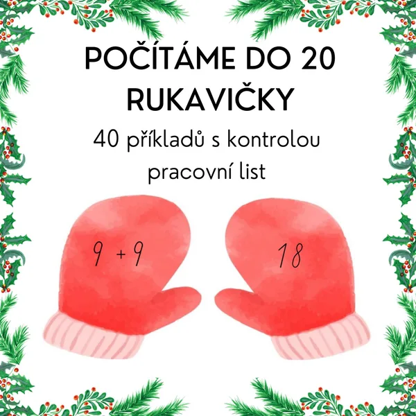 Počítáme do 20 - rukavičky 1
