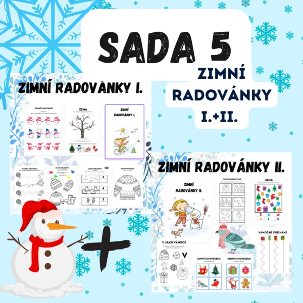 Sada 5 - ZIMNÍ RADOVÁNKY I. +II.  1