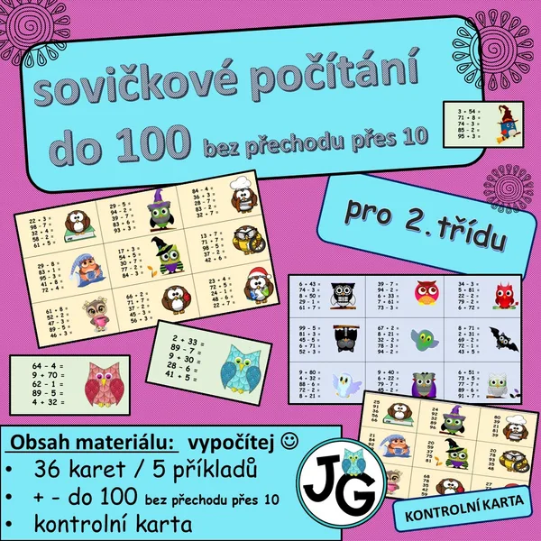 Sovičkové počítání do 100 pro 2.třídu 1