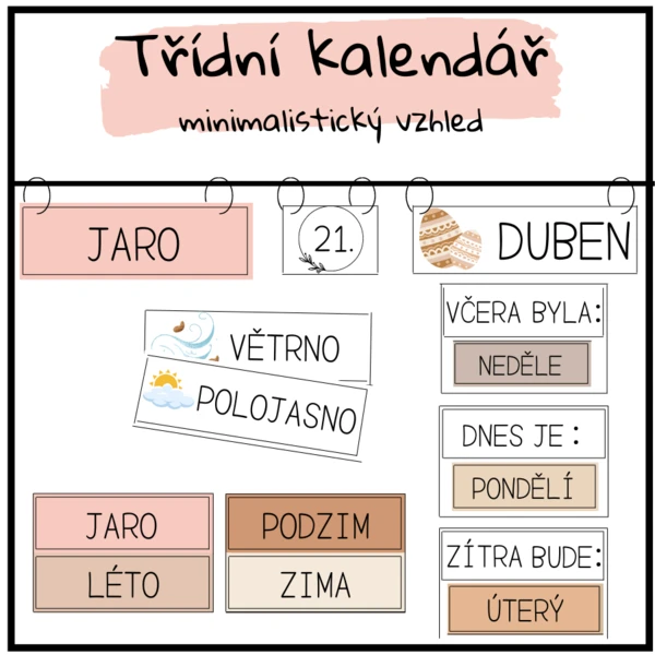 Třídní kalendář 1