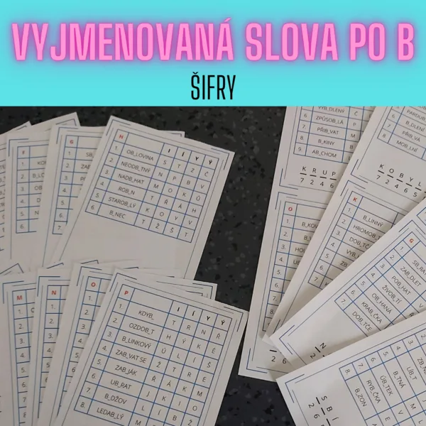 Vyjmenovaná slova - šifry 1