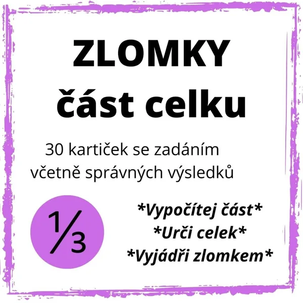 Zlomky - část z celku 1
