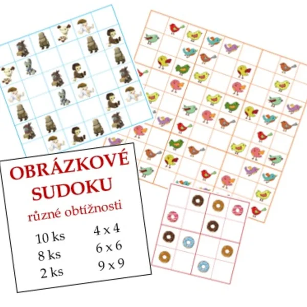 Obrázkové sudoku, 20 různých úrovní 1