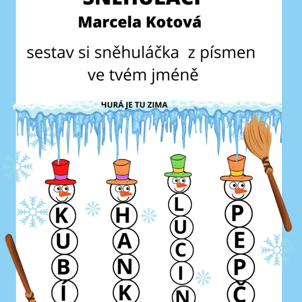 SNĚHULÁCI-jména 1
