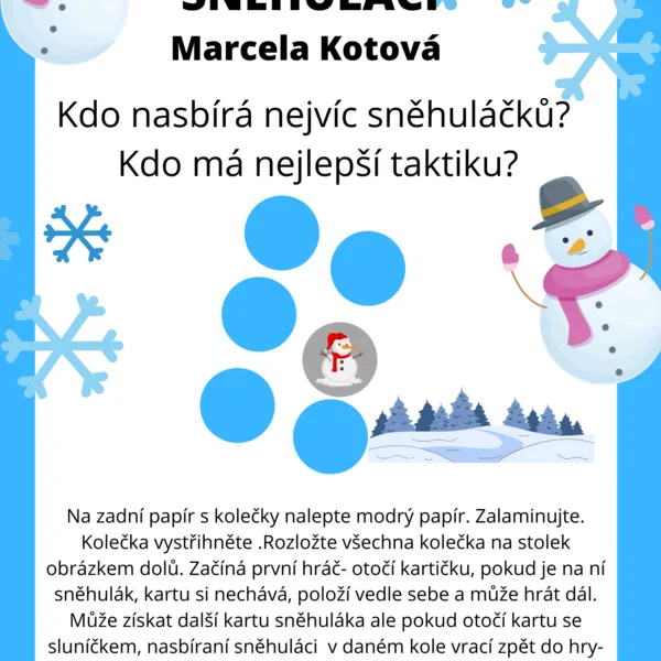 Sněhuláci-hra 1