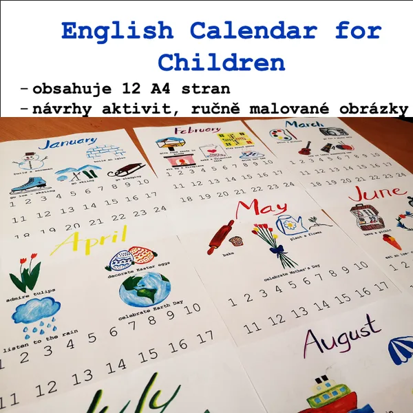 English Calendar for Children 1