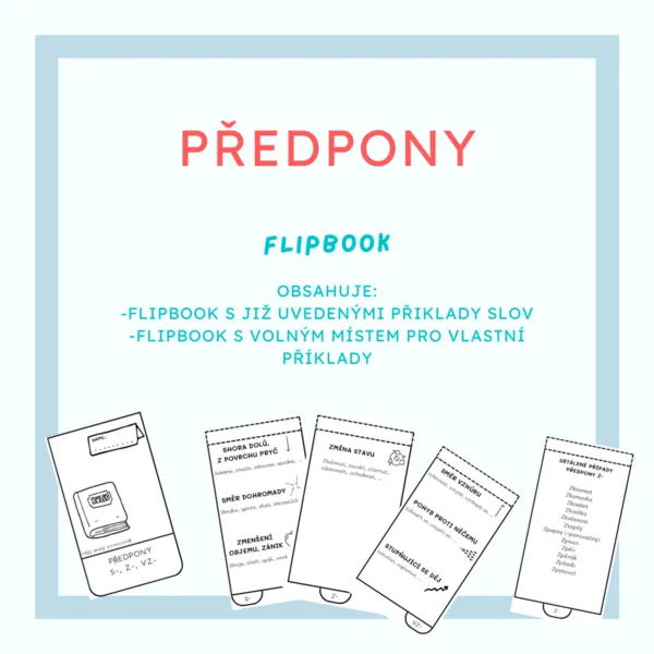 Předpony s-, z-, vz- -FLIPBOOK 1